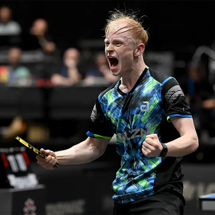 André Bertelsmeier jubelt beim Deutschlandpokal